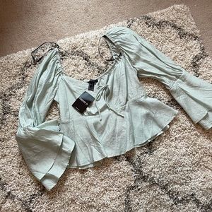 NWT trumpet sleeve blouse